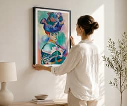 Henri Matisse Wall Art Print: Woman with a Hat, Fauvism Expressionist, Living Room Art, Colourful Portrait, Bold Modern Decor 2