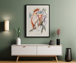 Bird Wall Art Print, Cockatoo Vintage Print for Garden Lovers, Housewarming Gift, Wildlife Illustration 6