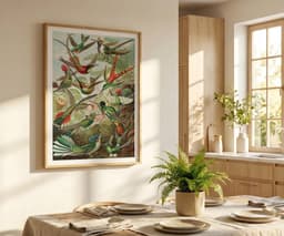 Ernst Haeckel Colorful Birds Print, Vintage Tropical Wall Art, Living Room Decor Housewarming Gift 9