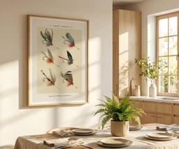 Fishing Fly Art Print, Lake Flies Mary Orvis Marbury 1892, Vintage Angling Wall Art, Study Decor, Sporting Gift, Giclée Fine Art Print 10