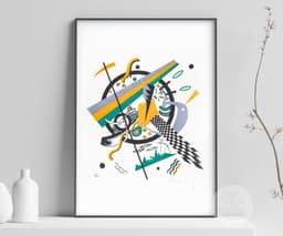 Abstract Art Print, Kandinsky Small Worlds IV 1922, Bauhaus Geometric Decor, Colourful Modern Home Decor, Housewarming Gift 1