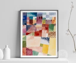 Paul Klee Abstract Art Print: Motif Hammamet Modernism Wall Art, Warm Earth Tones (Giclée) 4