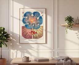 Ocean Wall Art Print, Barrier Reef Anemones by William Saville-Kent, Vintage Coastal Decor, Fine Art Print 7