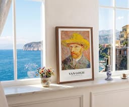 Van Gogh Wall Art Print, Self-Portrait with Straw Hat 1887, Post-Impressionist Portrait Decor, Iconic Fine Art, Giclée Fine Art Print 7