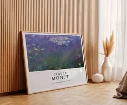 Claude Monet Water Lilies Agapanthus Print, Floral Decor, Impressionist Wall Art 5