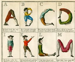Vintage Alphabet Poster Comical Hotch Potch, Abc typography print, Mid-century poster, Made in the UK 2