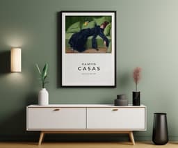 Decadent Young Woman After the Dance by Ramon Casas, Retro Art Nouveau Wall Art Print 4
