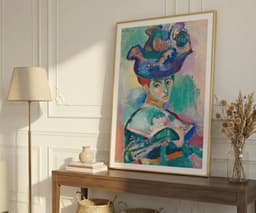 Henri Matisse Wall Art Print: Woman with a Hat, Fauvism Expressionist, Living Room Art, Colourful Portrait, Bold Modern Decor 5