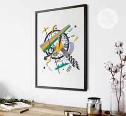 Abstract Art Print, Kandinsky Small Worlds IV 1922, Bauhaus Geometric Decor, Colourful Modern Home Decor, Housewarming Gift 3