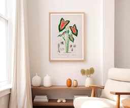 Elephant Ear Plant Print, D'Orbigny Vintage Botanical Flower, Vintage Foliage Art, Tropical Wall Decor, Floral Wall Art 8