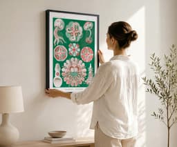 Jellyfish Wall Art Print, Vintage Ernst Haeckel Illustration, Ocean Marine Decor, Coastal Wall Art, Bathroom Art, Giclée Fine Art Print 2