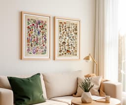 Adolphe Millot Botanical Prints, Vintage Mushroom and Flower Wall Art (Set of 2) 8