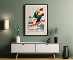 Vintage Movie Wall Art Print, It's a Wonderful Life, Classic Decor, Living Room Art, Fine Art Print Poster 7
