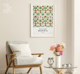 William Morris Wall Art Print, Daisy Pattern 1862, Arts and Crafts Floral Decor, Vintage Botanical Art, Cottagecore Decor, Giclée Print 5