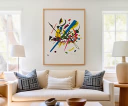 Abstract Art Print, Kandinsky Small Worlds I 1922, Bauhaus Geometric Decor, Colourful Modern Home Decor, Housewarming Gift 10
