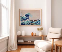 The Great Wave Print, Hokusai Japanese Wall Art, Ocean Coastal Decor, Iconic Blue Art, Ukiyo-e Fine Art, New Home Gift 6