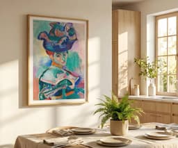 Henri Matisse Wall Art Print: Woman with a Hat, Fauvism Expressionist, Living Room Art, Colourful Portrait, Bold Modern Decor 9