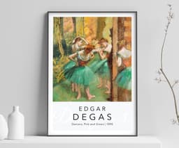 Ballet Wall Art Print, Degas Dancers Pink and Green 1890, Impressionist Dance Decor, Bedroom Art, Girls Room Decor, Giclée Fine Art Print 3