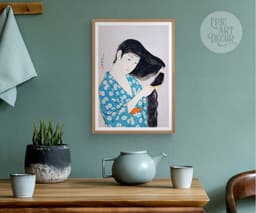 Japanese Wall Art Print, Goyō Hashiguchi, Vintage Wall Decor for Living Room 7