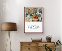 Paul Cézanne Still Life Print, Impressionist Exhibition Poster, Dining Room Wall Art 7