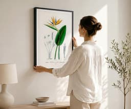 Bird of Paradise Flower Wall Art Print, Vintage Botanical Flower by D'Orbigny 2