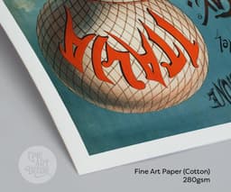 Hot Air Balloon Wall Art Print, Ascensione del Cave Emile Julhes 1880, Vintage Aviation Poster, Steampunk Decor, Giclée Fine Art Print 9