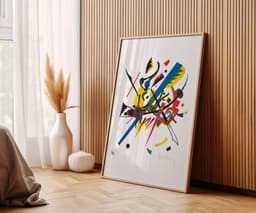Abstract Art Print, Kandinsky Small Worlds I 1922, Bauhaus Geometric Decor, Colourful Modern Home Decor, Housewarming Gift 7