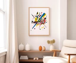 Abstract Art Print, Kandinsky Small Worlds I 1922, Bauhaus Geometric Decor, Colourful Modern Home Decor, Housewarming Gift 8