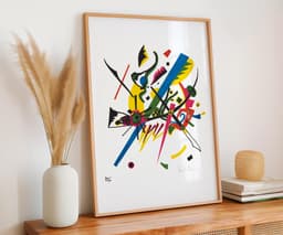 Abstract Art Print, Kandinsky Small Worlds I 1922, Bauhaus Geometric Decor, Colourful Modern Home Decor, Housewarming Gift 3