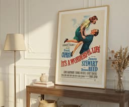 Vintage Movie Wall Art Print, It's a Wonderful Life, Classic Decor, Living Room Art, Fine Art Print Poster 3