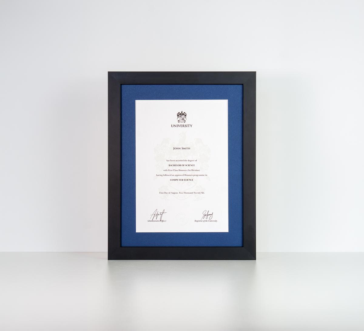 Degree Certificate Frame
