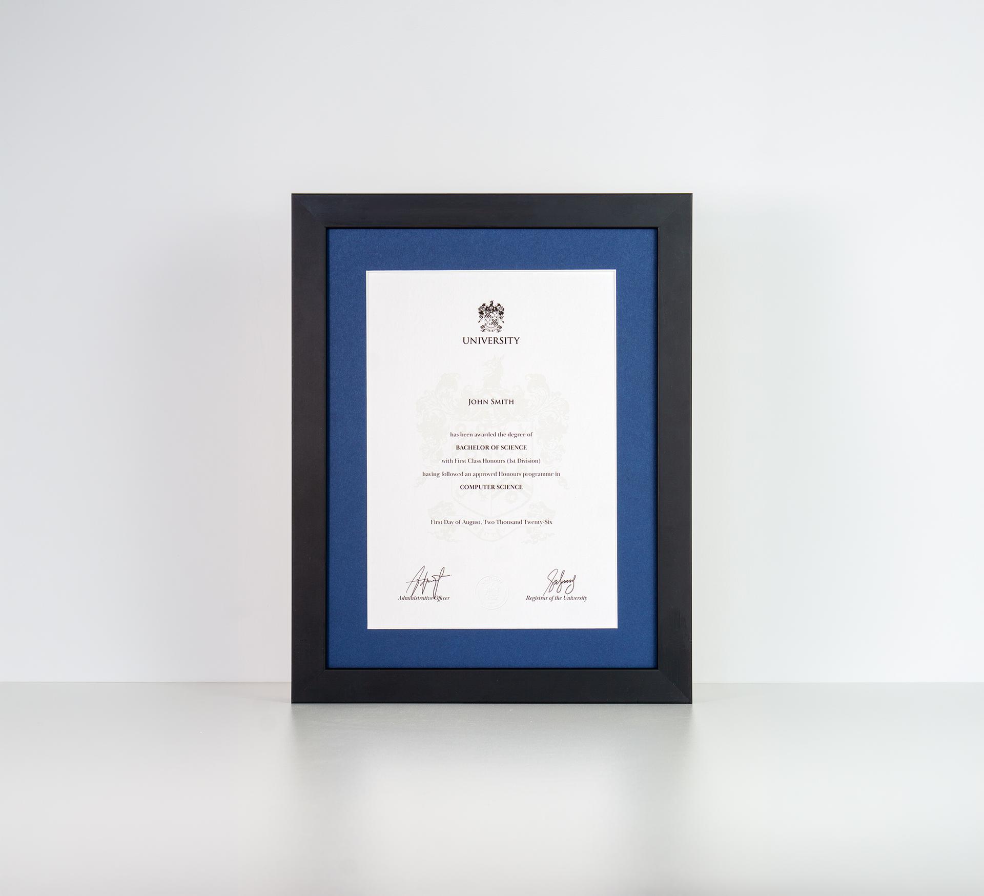 Degree Certificate Frame